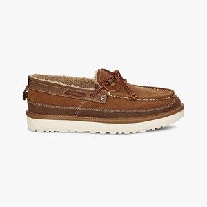 Ugg Dex Lace Slip-On Men Moccasins Brown (4712KLDRU)